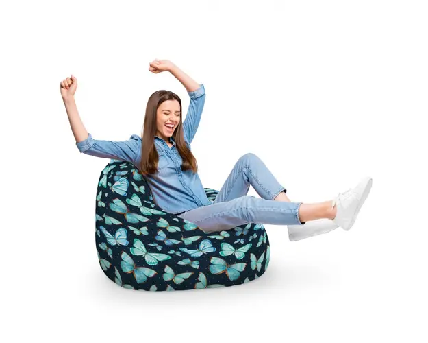 Fotoliu Puf Bean Bag tip Para XL Fluturi in Stomac