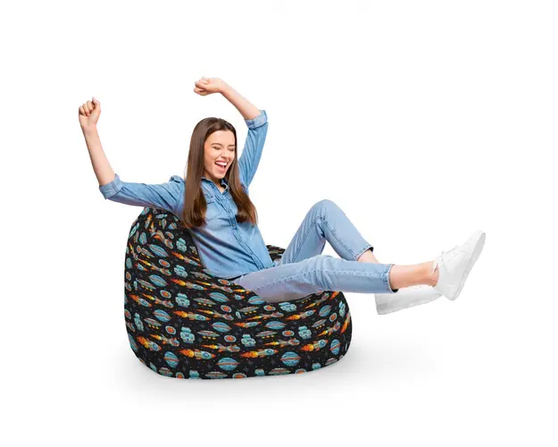 Fotoliu Puf Bean Bag tip Para XL Game Space Retro