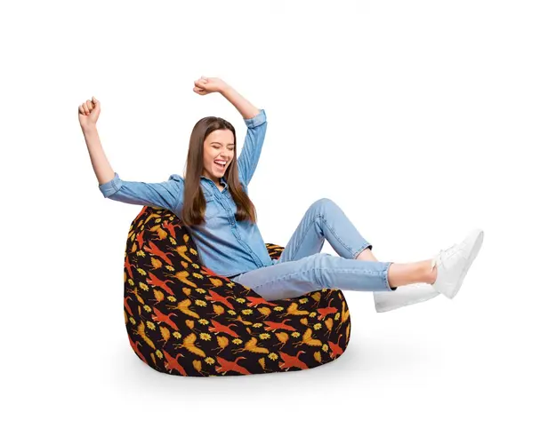 Fotoliu Puf Bean Bag tip Para XL Gaste si Fluturi