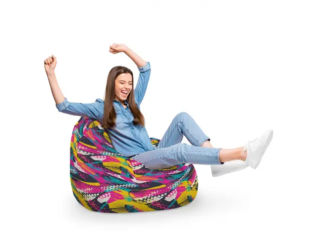 Fotoliu Puf Bean Bag tip Para XL Graffiti Abstract Grunge
