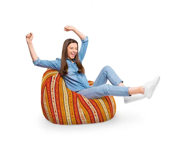 Fotoliu Puf Bean Bag tip Para XL Hieroglife Egiptene
