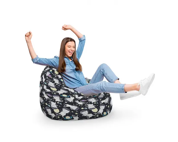 Fotoliu Puf Bean Bag tip Para XL Pisici in Spatiu
