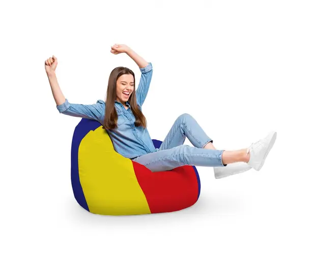 Fotoliu Puf Bean Bag tip Para XL Tricolor Romania