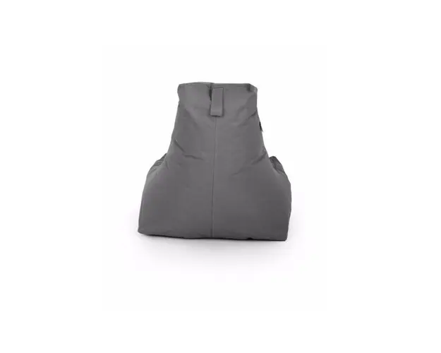 Fotoliu tip para Big Bean Bag textil umplut cu perle polistiren gri