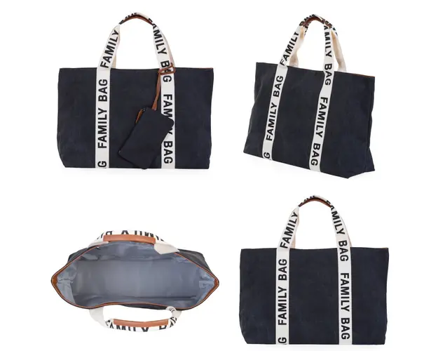 Geanta Childhome Family Bag Signature negru