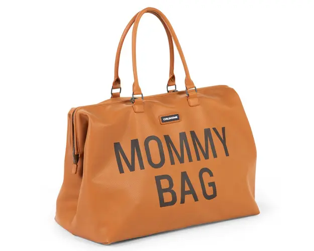 Geanta de infasat Childhome Mommy Bag piele ecologica Maro