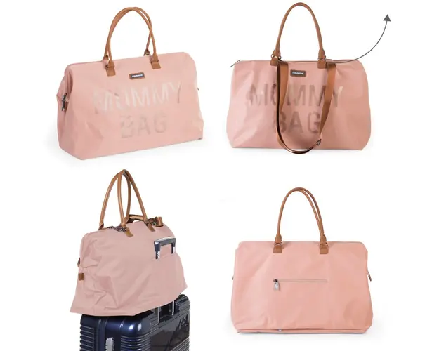 Geanta de infasat Mommy Bag roz Childhome