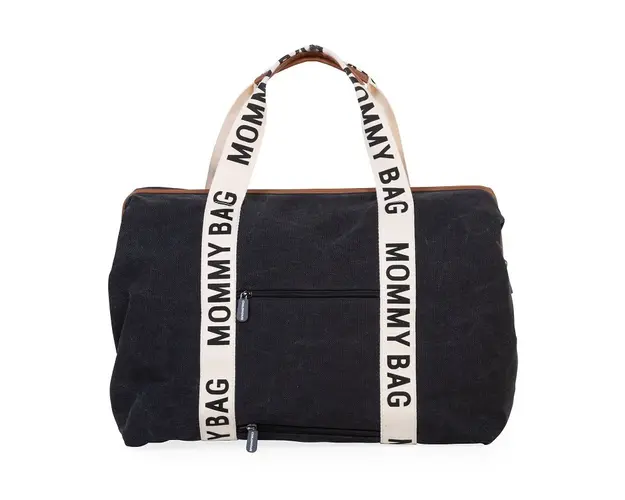 Geanta de infasat Childhome Mommy Bag Signature Negru