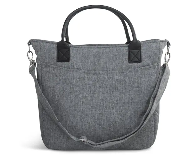 Geanta pentru carucior cu salteluta de infasat Leclerc Grey Melange