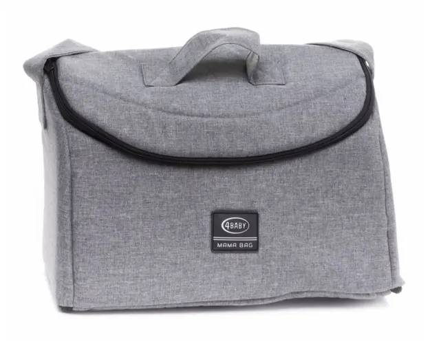 Geanta mamici pentru carucior 4Baby Mamma Bag gri melange
