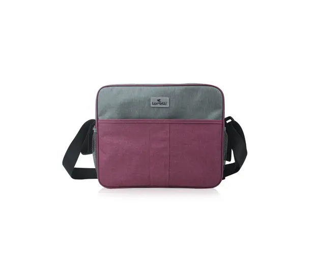 Geanta pentru accesoriile bebelusului compartimentata pink grey