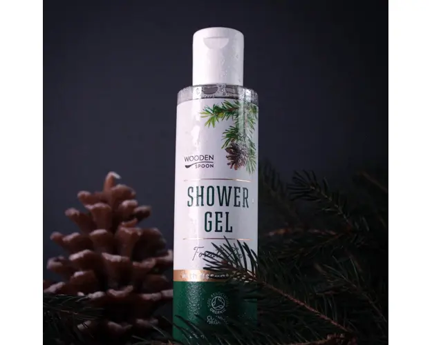 Gel de dus cu busuioc si pin Wooden Spoon Forest Zen bio 200ml