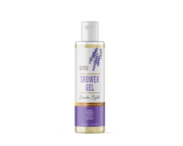 Gel de dus cu lavanda Wooden Spoon Lavender Nights bio 200ml