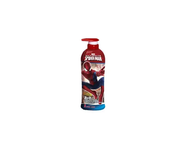 Gel de dus si sampon 2 in 1, Spiderman, Baieti, Fara lacrimi, 1000ml