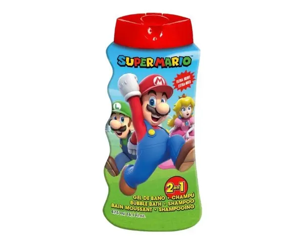 Gel de dus si sampon 2 in 1 Super Mario 475 ml