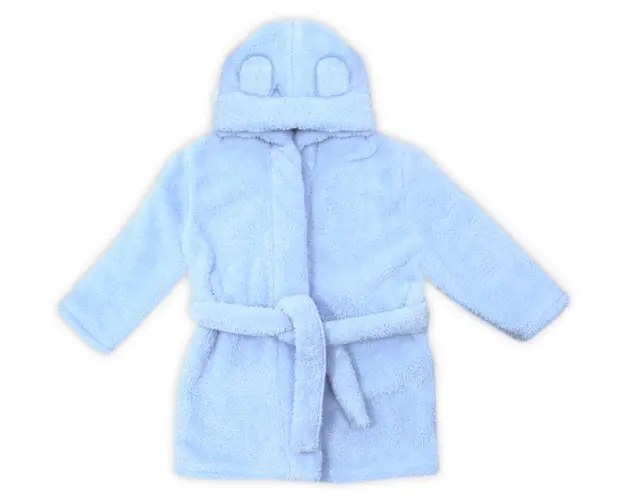 Halat de baie pentru copii Nicol albastru marimea 122-128