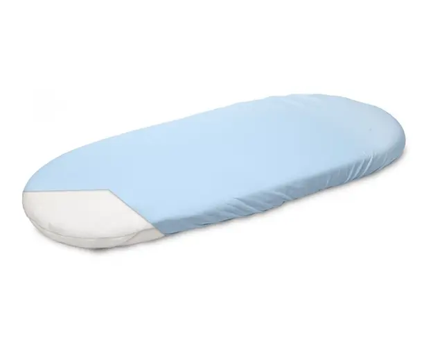 Husa de bumbac cu elastic pentru salteaua de landou albastru