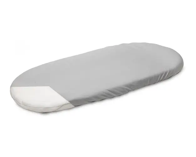 Husa de bumbac cu elastic pentru salteaua de landou gri