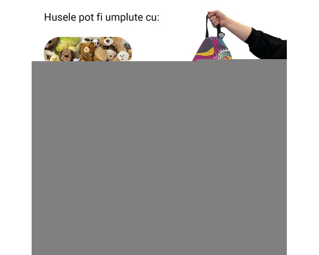 Husa fotoliu Puf Bean Bag tip Para XL fara umplutura Graffiti Abstract Grunge