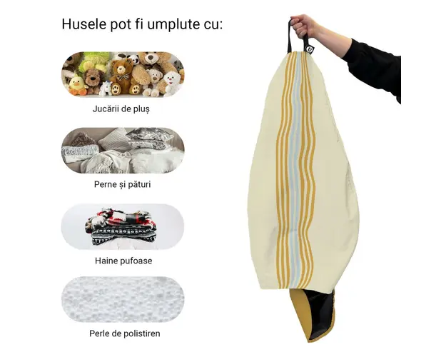 Husa fotoliu Puf Bean Bag tip Para XL fara umplutura marasusa