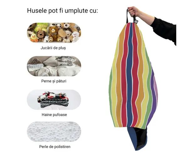 Husa fotoliu Puf Bean Bag tip Para XL fara umplutura zuma