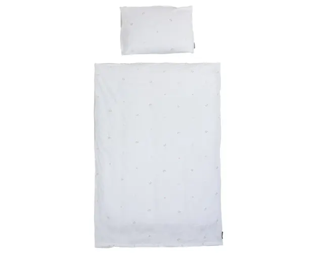 Husa pilota si fata de perna Childhome Jerse 100x140 cm jerse muselina verde