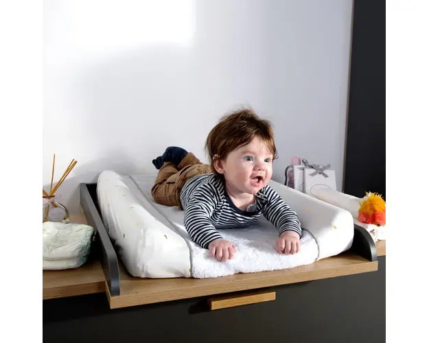 Husa saltea de infasat Childhome Jerse Frotir inimioare