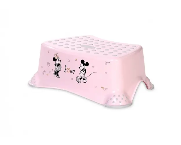 Inaltator pentru baie antiderapant Disney Minnie Love Light Pink