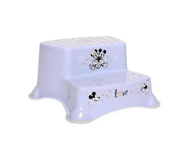 Inaltator dublu pentru baie antiderapant Disney Boy Love Light Blue