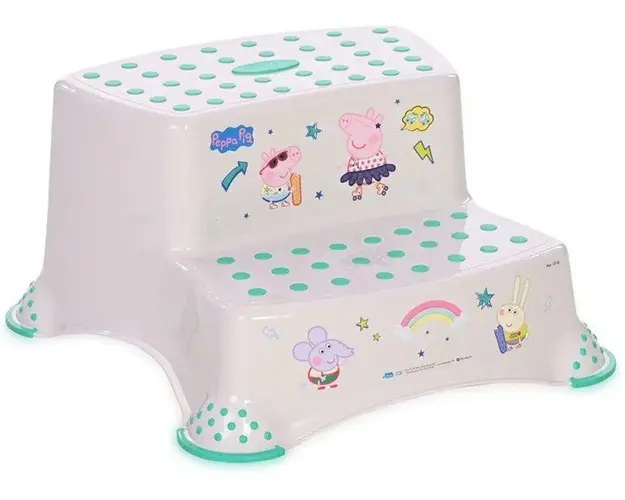 Inaltator dublu pentru baie antiderapant Disney Piggy Nordic White