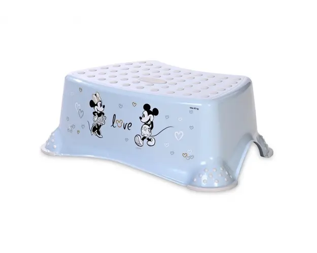 Inaltator pentru baie antiderapant Disney Mickey Love Light Blue