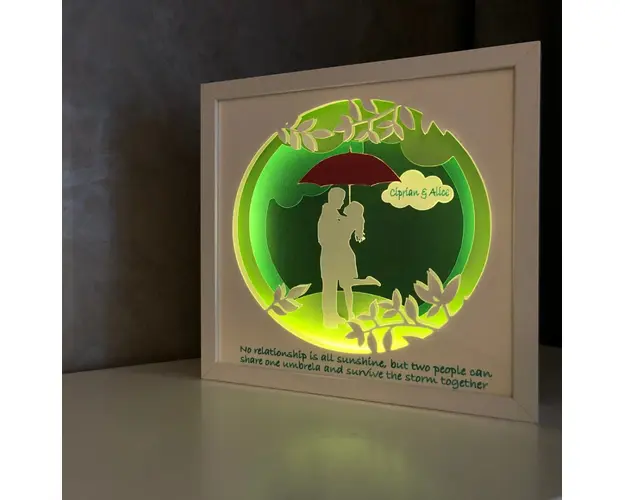 Tablou luminos Indragostiti 002