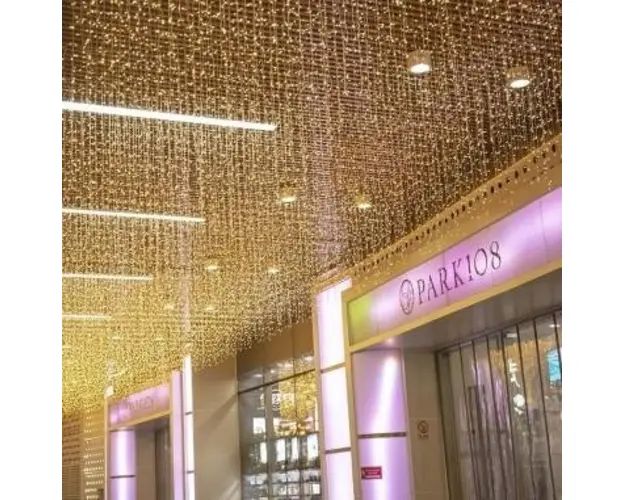 Instalatie de Craciun interconectabila perdea multicolor 3 m x 1 m 200 leduri