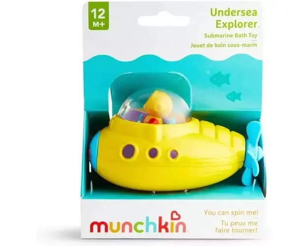 Jucarie de baie Munchkin submarin 12L+ yellow
