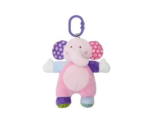 Jucarie de plus 22 cm zornaitoare 0 luni+ elefant