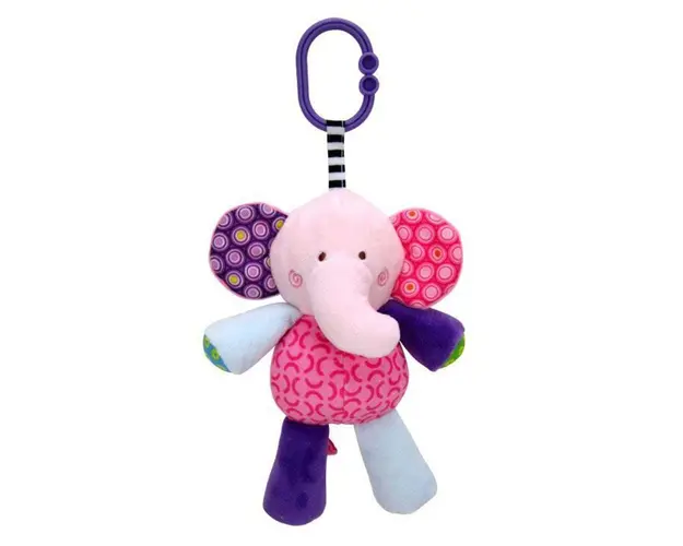 Jucarie de plus 24 cm muzicala 0 luni+ elefant