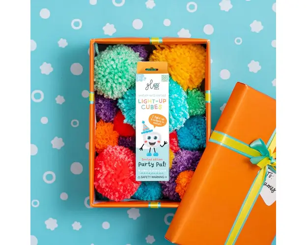 Jucarie senzoriala luminoasa de baie Party Glo Cube multicolor