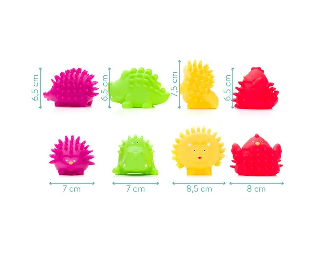 Set 4 jucarii de baie colorate Fillikid