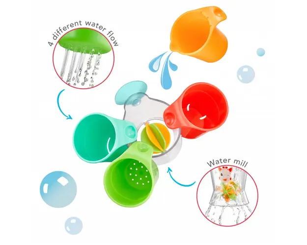 Jucarii de baie pahare girafa Sophie