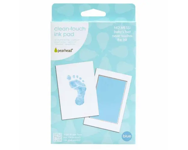 Kit amprenta cu cerneala pentru piciorus bleu Pearhead