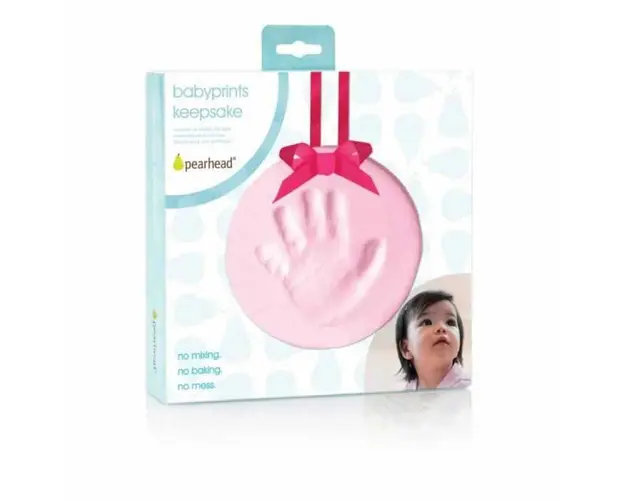 Kit amprenta mulaj manuta sau piciorus Keepsake pink Pearhead