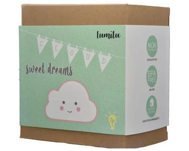 Lampa de veghe cu LED cu oprire cronometrata forma nor alba Lumilu Sweet Dreams Cloud Reer