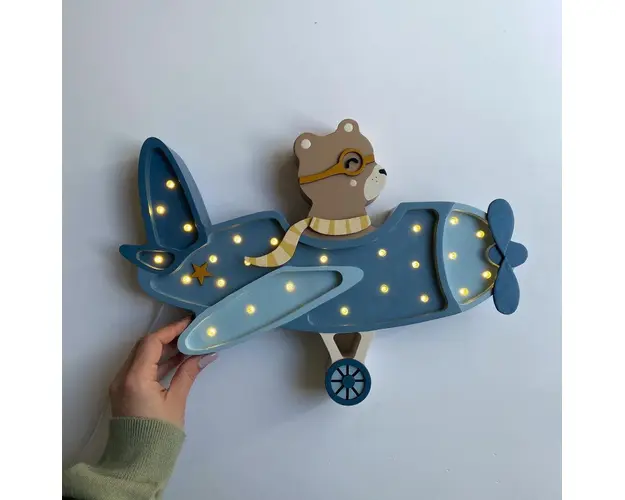 Lampa Little Lights Aeroplan Denim Blue