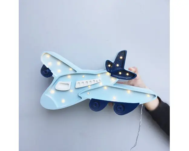 Lampa Little Lights Avion Light Blue
