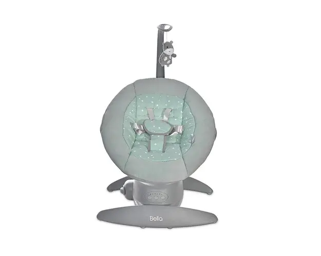 Leagan Bella electric rotativ cu panel muzical Frosty Green Stars