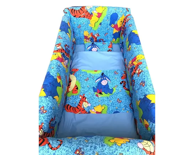 Lenjerie de pat Maxi Aiurila pe albastru 120x60 cm
