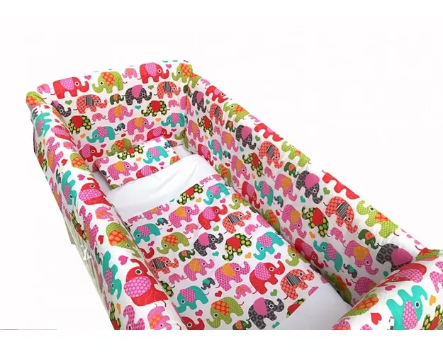 Lenjerie de pat Maxi Elefantei roz140x70 cm