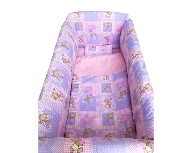 Lenjerie de pat Maxi Ursuleti Roz 140x70 cm
