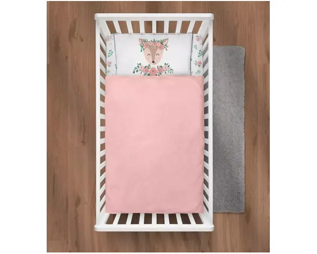 Lenjerie pat 2 piese Klups Nature and Love Rose N001-C4