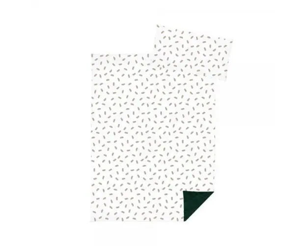 Lenjerie pat 2 piese Klups patura si perna Boho V109